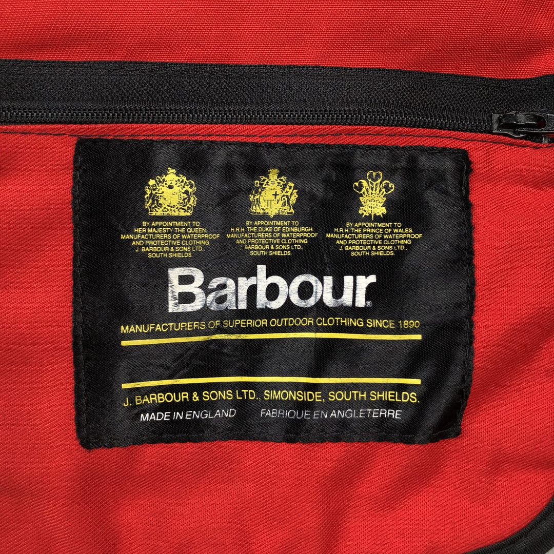 Barbour Shooting Vest, Front Opening, Men's Size XL (approx.) unclear red type Vintage Second Hand
