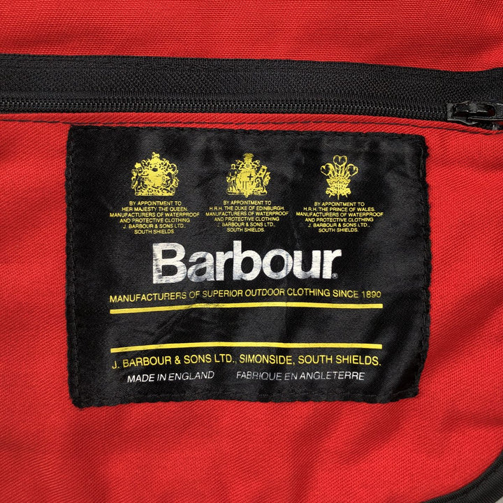 Barbour Shooting Vest, Front Opening, Men's Size XL (approx.) unclear red type Vintage Second Hand