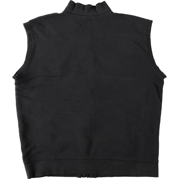 Calvin Klein pique cotton vest, men's size XL (approx.) cotton black type Vintage Second Hand