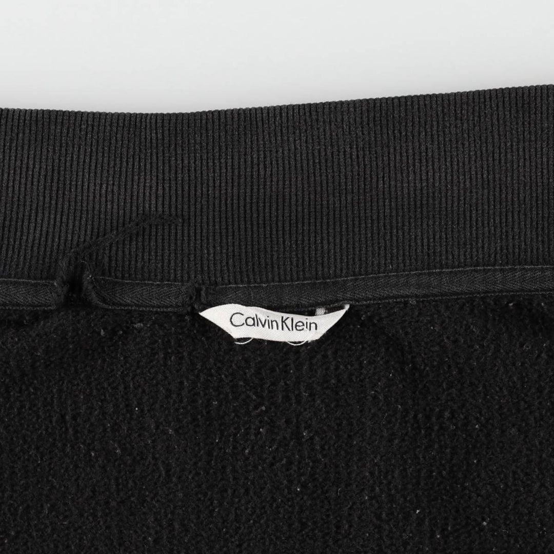 Calvin Klein pique cotton vest, men's size XL (approx.) cotton black type Vintage Second Hand