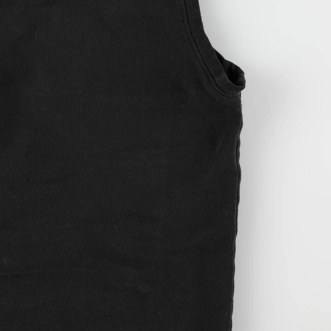 Calvin Klein pique cotton vest, men's size XL (approx.) cotton black type Vintage Second Hand