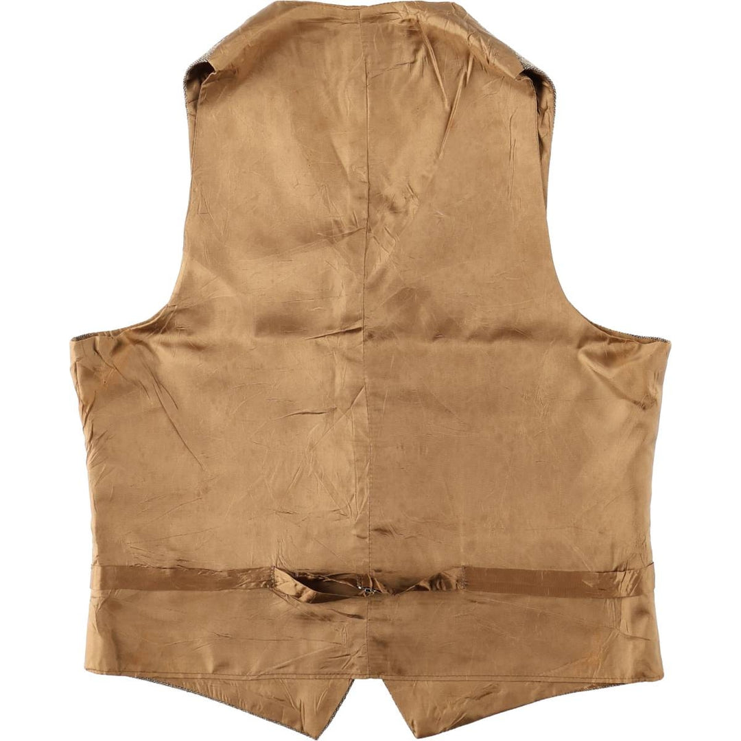 70s-80'S Levi's TAILORED FOR MEN Color Nep Vest Suit Vest Men's Size S (Equivalent) Vintage unclear Beige type Vintage Second Hand