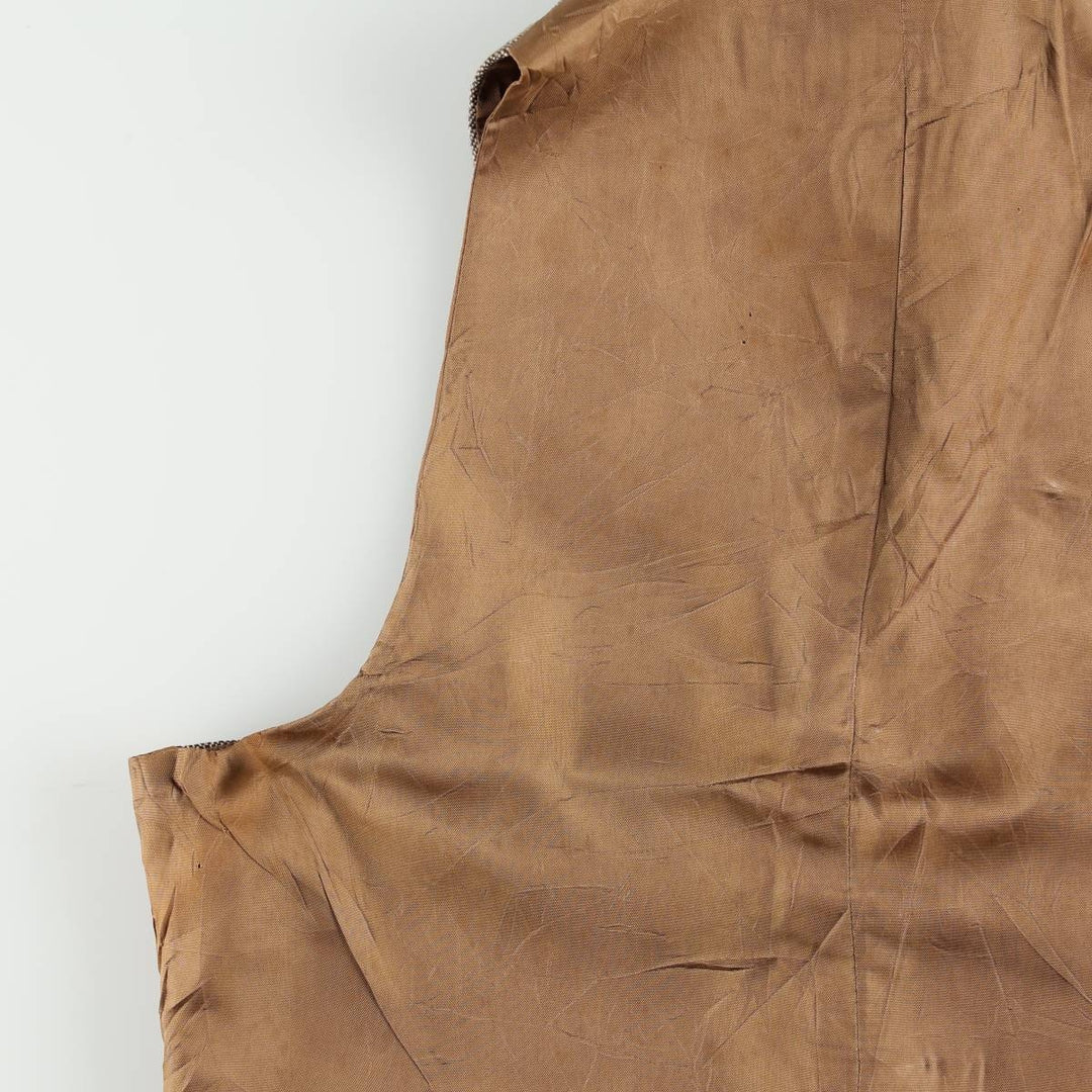 70s-80'S Levi's TAILORED FOR MEN Color Nep Vest Suit Vest Men's Size S (Equivalent) Vintage unclear Beige type Vintage Second Hand