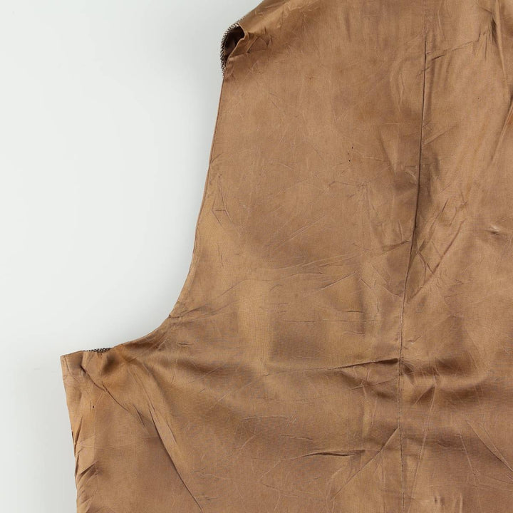 70s-80'S Levi's TAILORED FOR MEN Color Nep Vest Suit Vest Men's Size S (Equivalent) Vintage unclear Beige type Vintage Second Hand