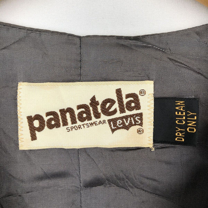 70s-80'S Levi's PANATELA Open-front Vest Suit Vest Men's Size M (Equivalent) Vintage unclear navy blue type Vintage Second Hand