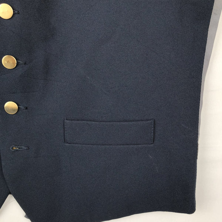 70s-80'S Levi's PANATELA Open-front Vest Suit Vest Men's Size M (Equivalent) Vintage unclear navy blue type Vintage Second Hand