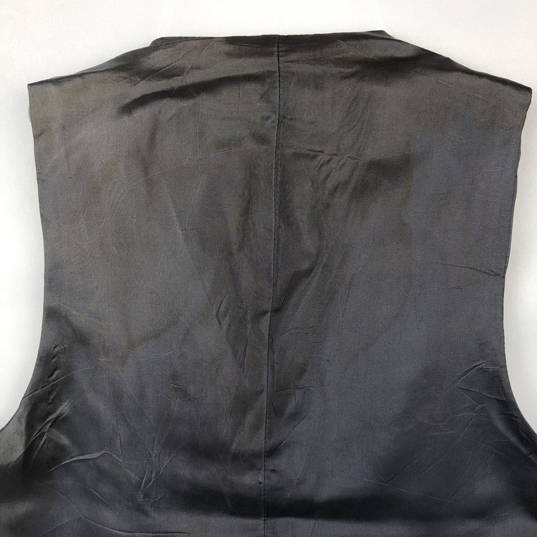 70s-80'S Levi's PANATELA Open-front Vest Suit Vest Men's Size M (Equivalent) Vintage unclear navy blue type Vintage Second Hand