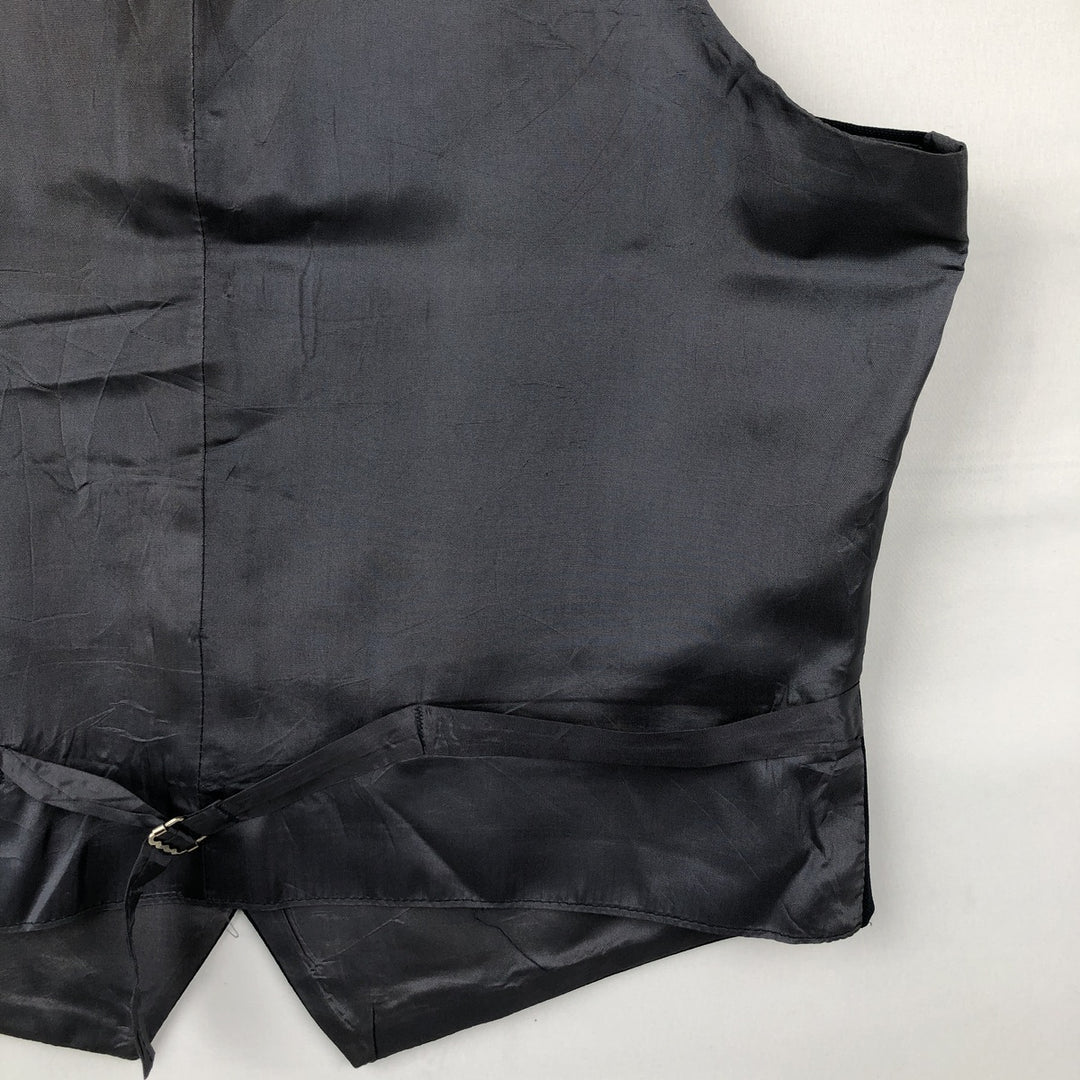 70s-80'S Levi's PANATELA Open-front Vest Suit Vest Men's Size M (Equivalent) Vintage unclear navy blue type Vintage Second Hand