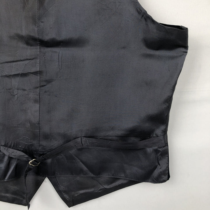 70s-80'S Levi's PANATELA Open-front Vest Suit Vest Men's Size M (Equivalent) Vintage unclear navy blue type Vintage Second Hand