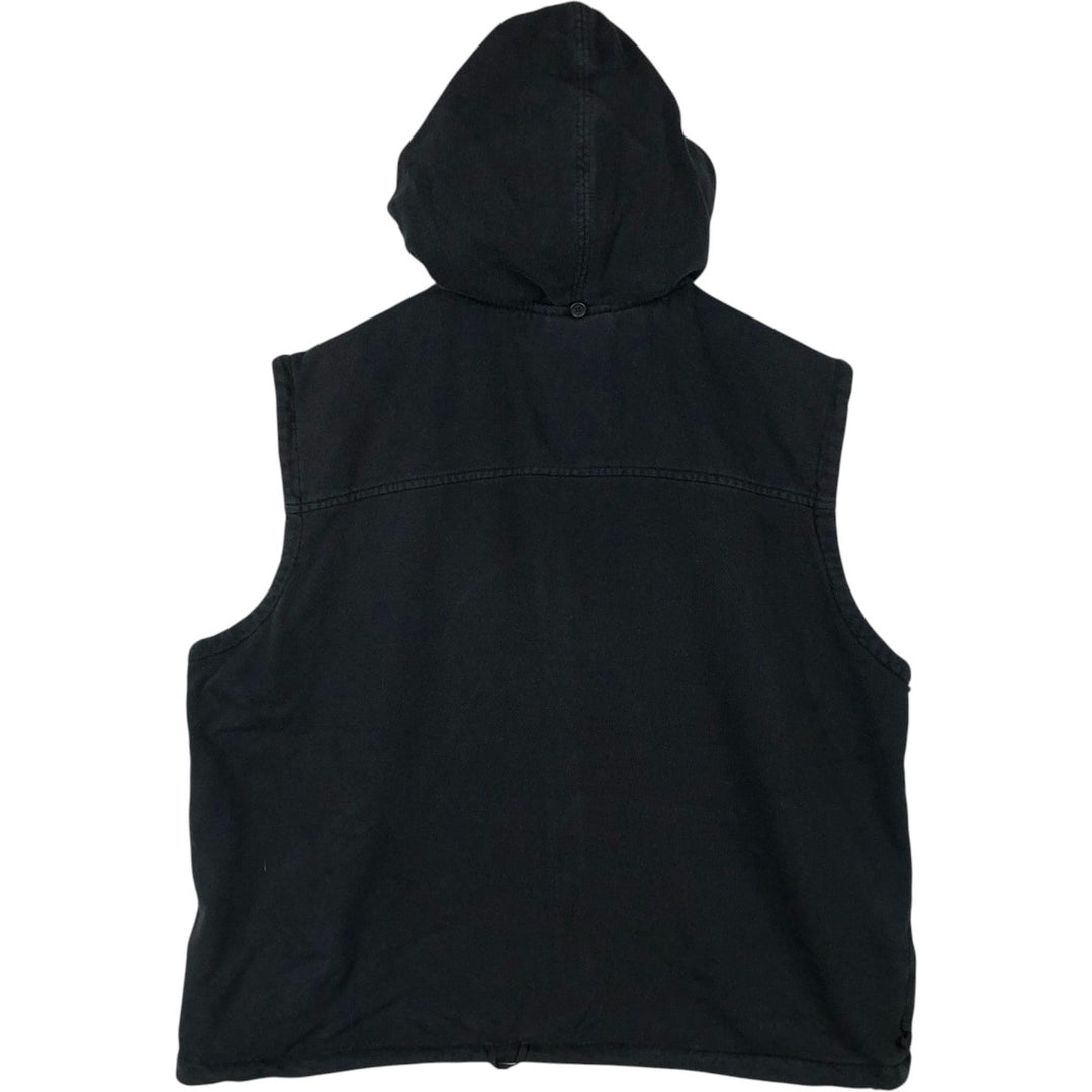 Harley-Davidson Hoodie Vest Men's XL cotton black type Vintage Second Hand