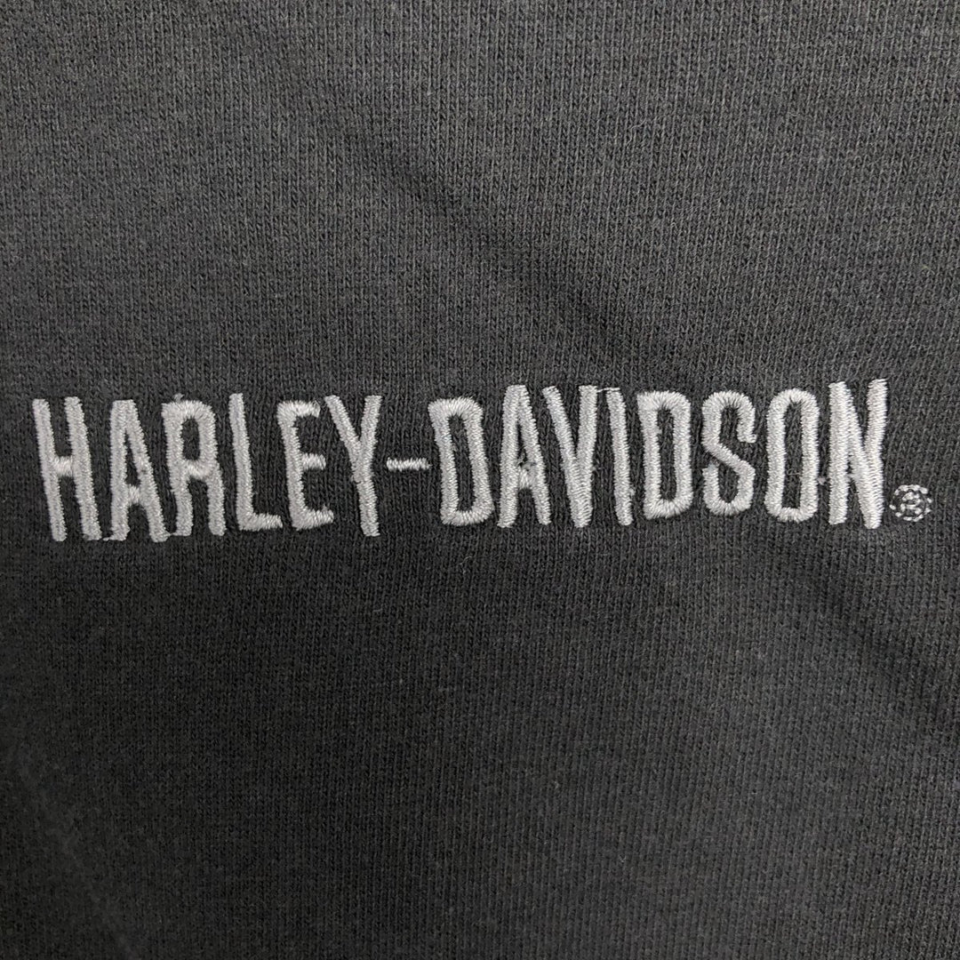 Harley-Davidson Hoodie Vest Men's XL cotton black type Vintage Second Hand