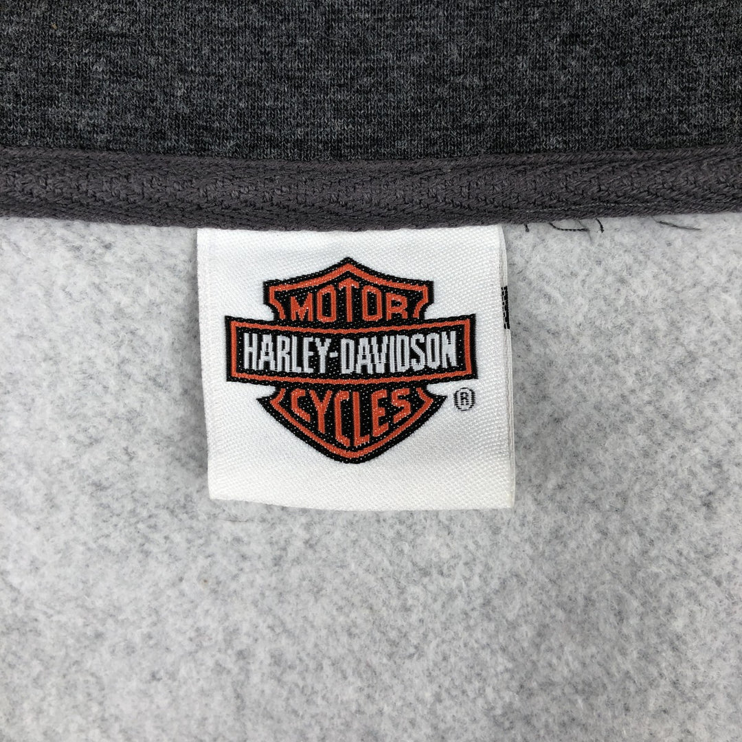 Harley-Davidson Sweat Vest, Men's Size L (approx.) unclear gray type Vintage Second Hand
