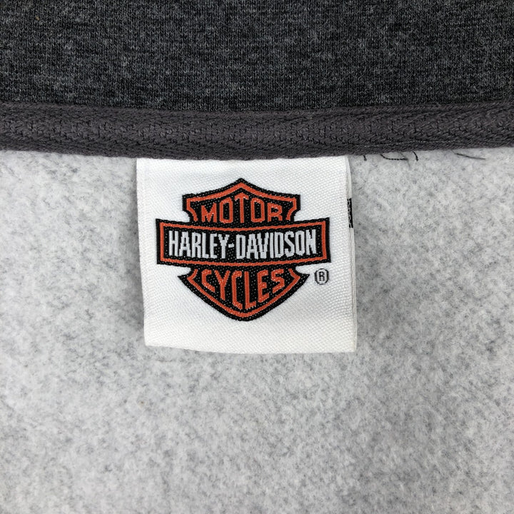 Harley-Davidson Sweat Vest, Men's Size L (approx.) unclear gray type Vintage Second Hand