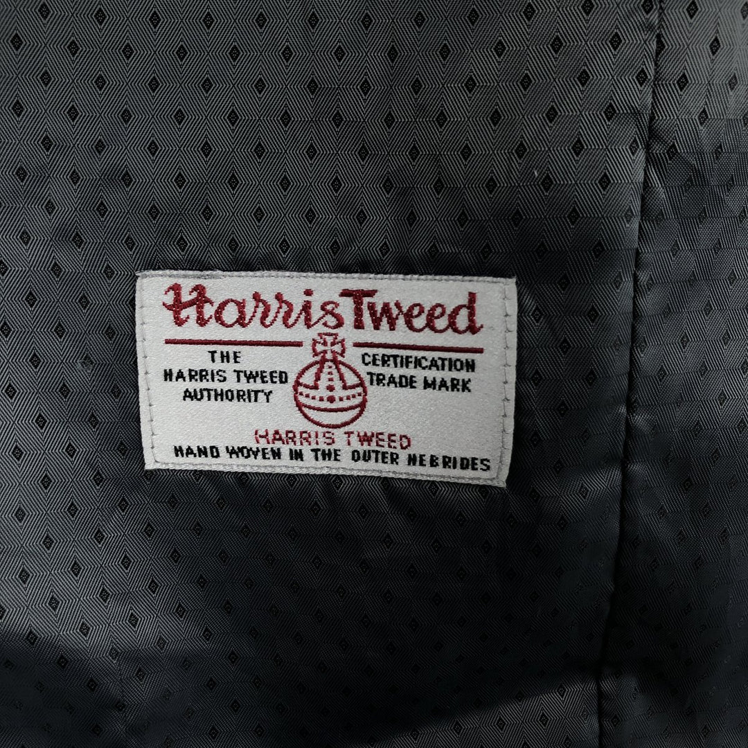Harris Tweed wool vest, open front, size XXL (equivalent to men's XXL). wool gray type Vintage Second Hand