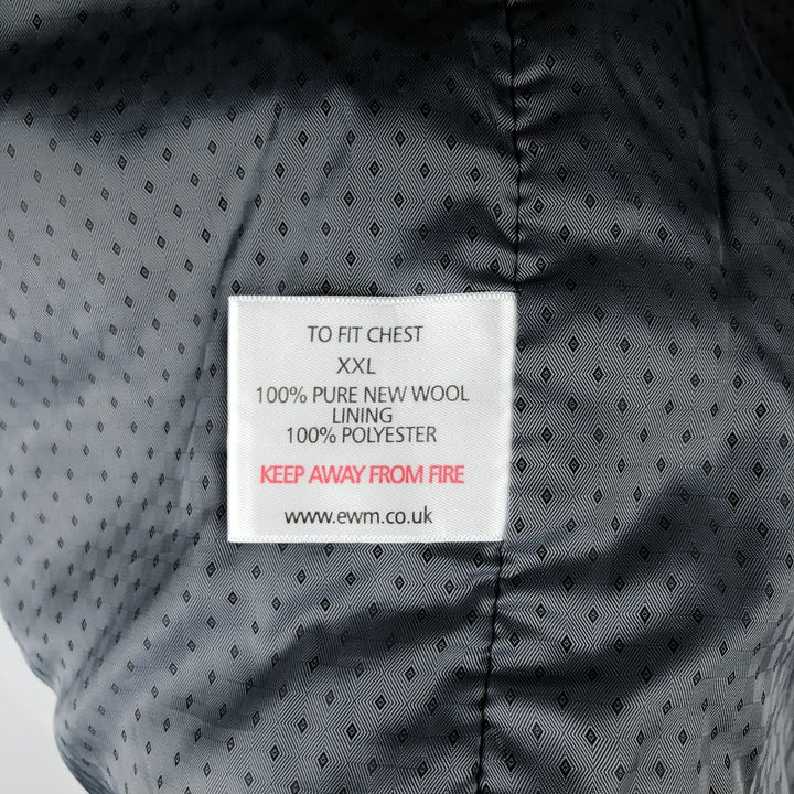 Harris Tweed wool vest, open front, size XXL (equivalent to men's XXL). wool gray type Vintage Second Hand