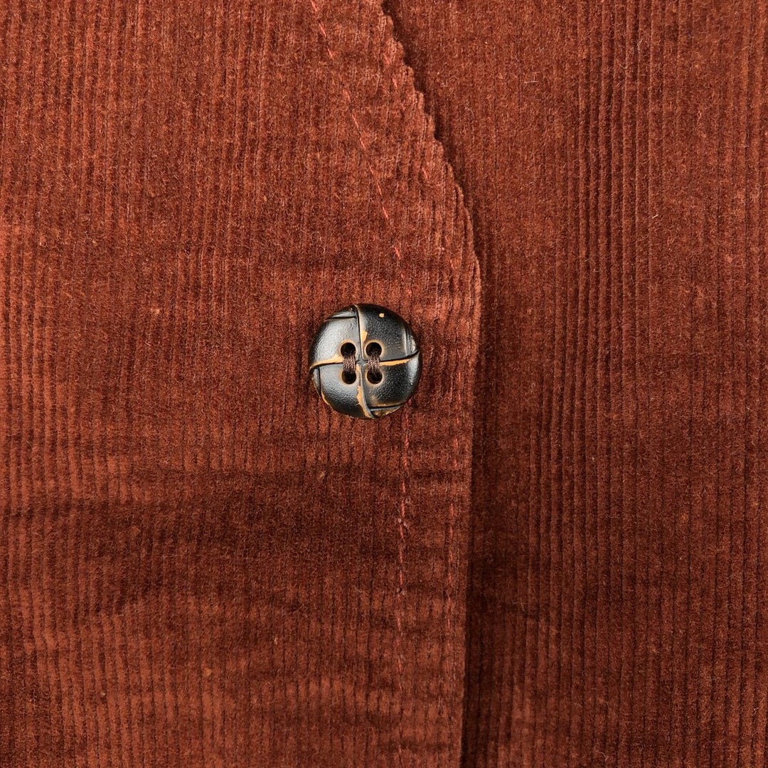 70s-80'S Levi's PANATELA Corduroy Vest, Open Front, Men's Size S (Equivalent), Vintage unclear brown type Vintage Second Hand