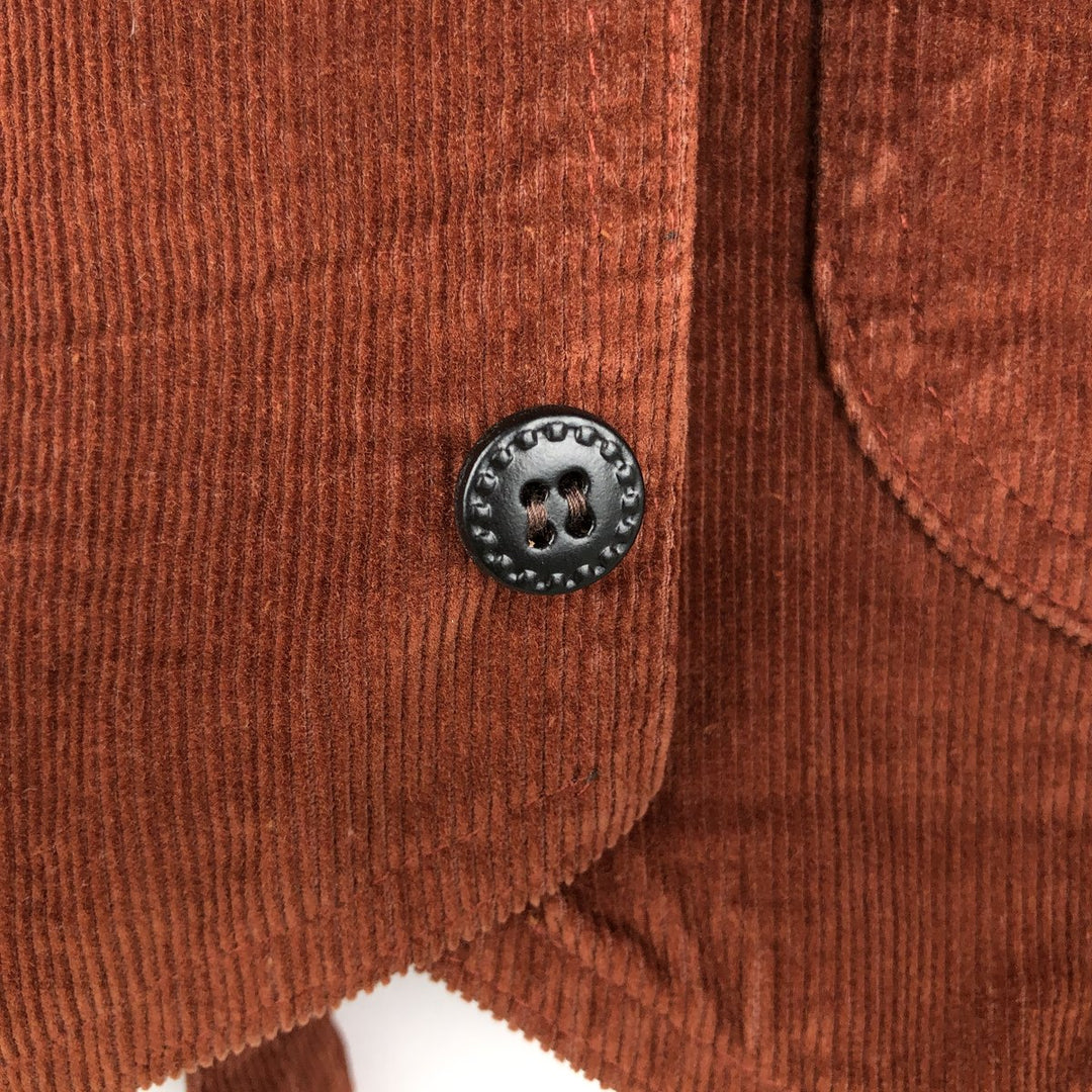 70s-80'S Levi's PANATELA Corduroy Vest, Open Front, Men's Size S (Equivalent), Vintage unclear brown type Vintage Second Hand