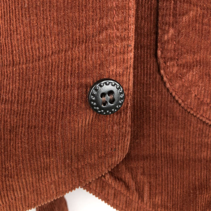 70s-80'S Levi's PANATELA Corduroy Vest, Open Front, Men's Size S (Equivalent), Vintage unclear brown type Vintage Second Hand