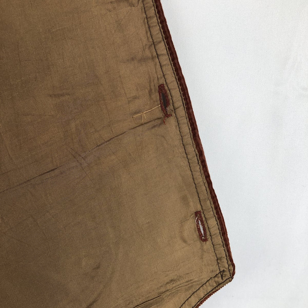 70s-80'S Levi's PANATELA Corduroy Vest, Open Front, Men's Size S (Equivalent), Vintage unclear brown type Vintage Second Hand