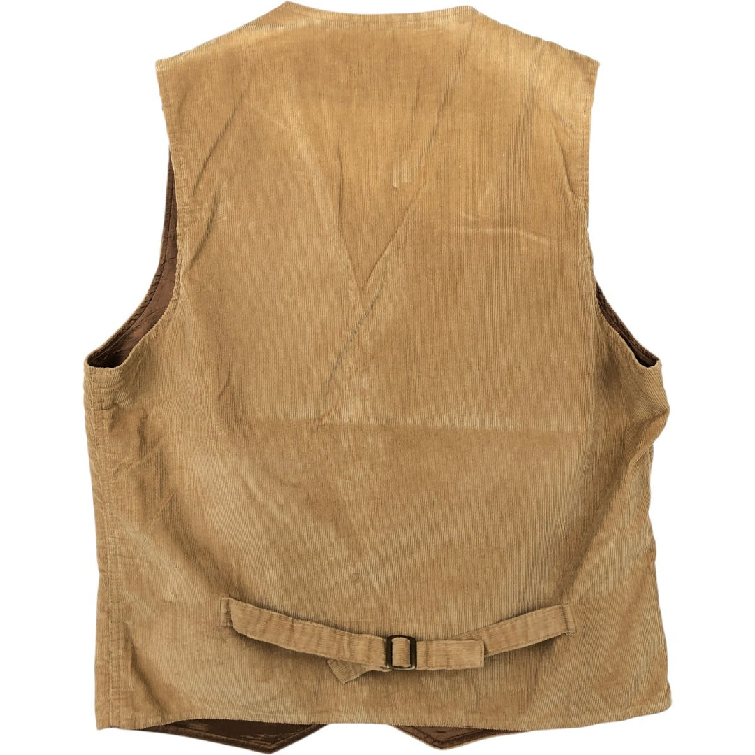 1970'S Levi's PANATELA Corduroy Vest, Open Front, Men's Size M (Equivalent), Vintage unclear Beige type Vintage Second Hand