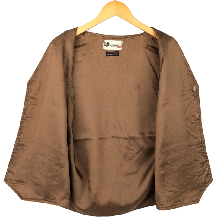 1970'S Levi's PANATELA Corduroy Vest, Open Front, Men's Size M (Equivalent), Vintage unclear Beige type Vintage Second Hand