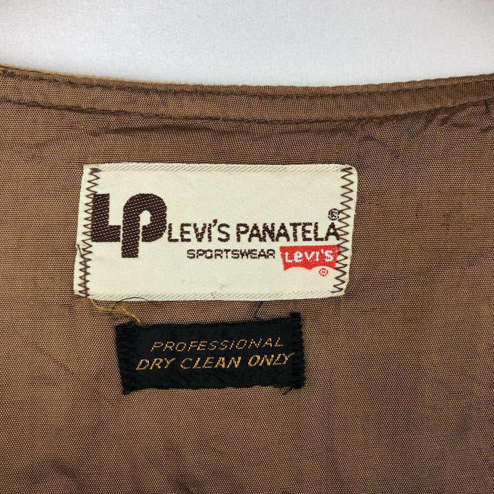 1970'S Levi's PANATELA Corduroy Vest, Open Front, Men's Size M (Equivalent), Vintage unclear Beige type Vintage Second Hand