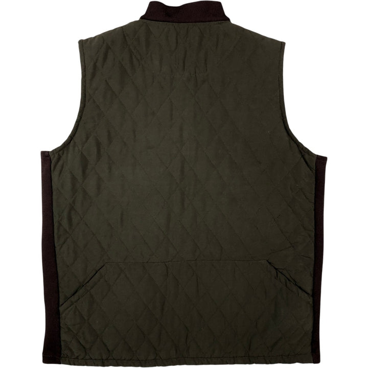 Bonart Quilted Vest, Men's Size L polyester Khaki type Vintage Second Hand
