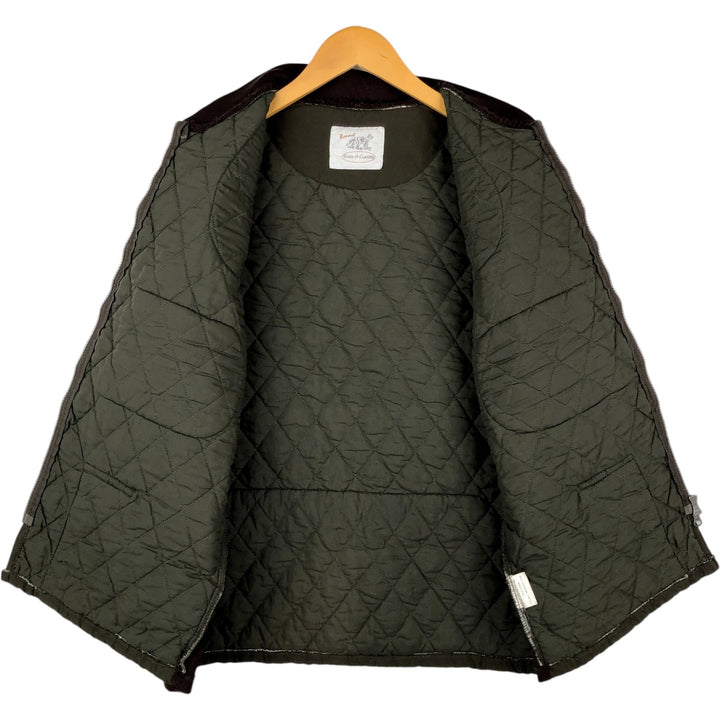Bonart Quilted Vest, Men's Size L polyester Khaki type Vintage Second Hand