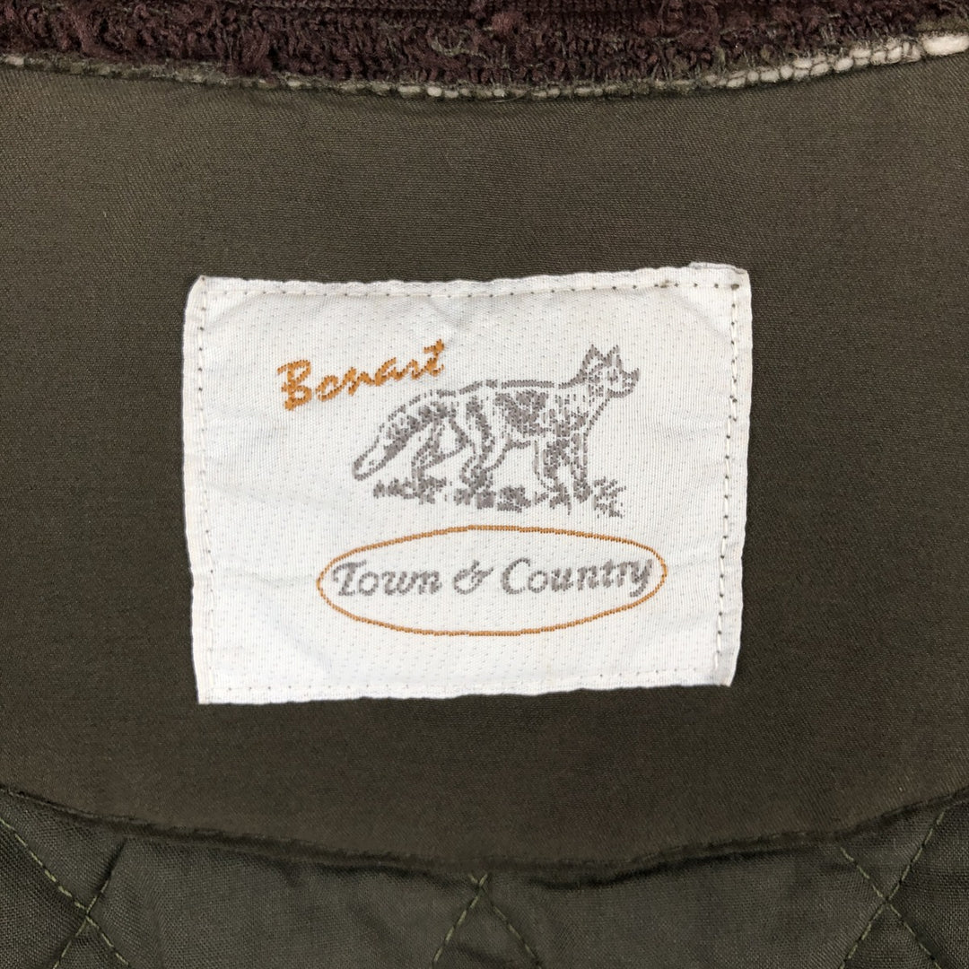 Bonart Quilted Vest, Men's Size L polyester Khaki type Vintage Second Hand