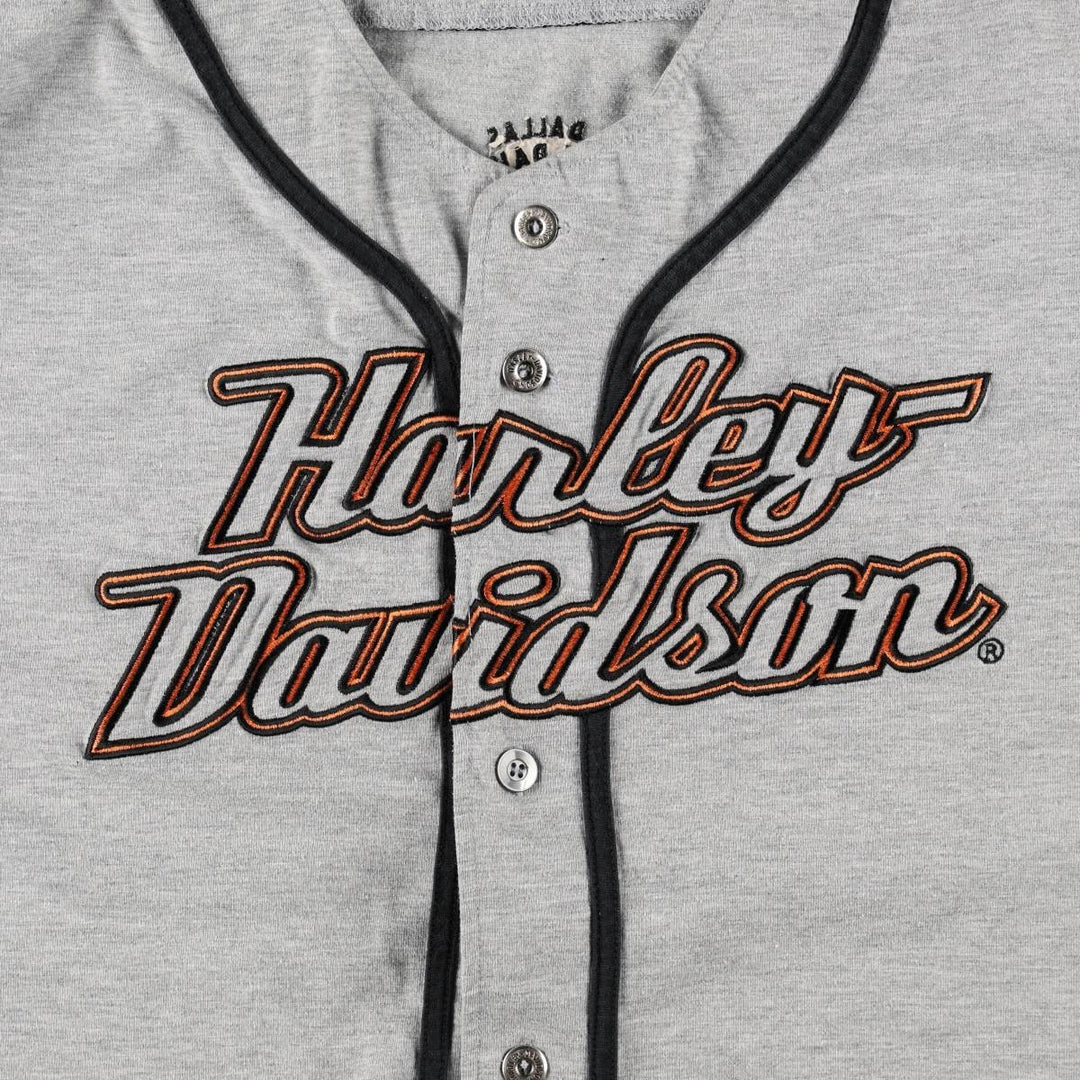 Harley-Davidson Sleeveless Game Shirt Baseball Shirt Men's Size L (approx.) polyester gray type Vintage Second Hand