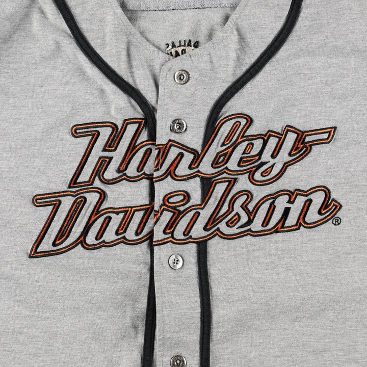 Harley-Davidson Sleeveless Game Shirt Baseball Shirt Men's Size L (approx.) polyester gray type Vintage Second Hand