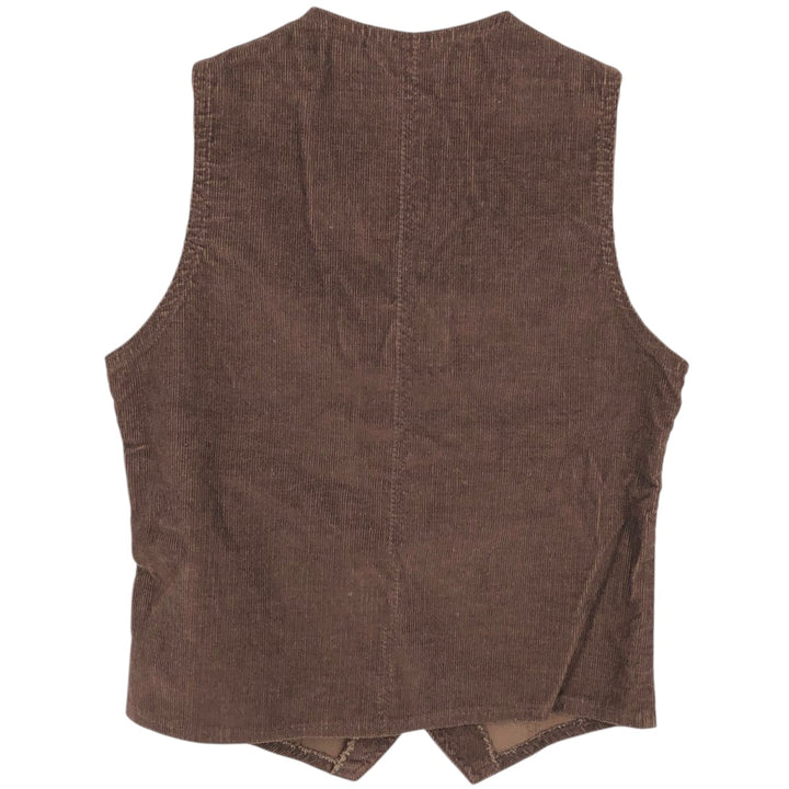 1970'S Levi's Corduroy Vest, Open Front, Made in Canada, Men's Size XS (approx.), Vintage cotton brown type Vintage Second Hand