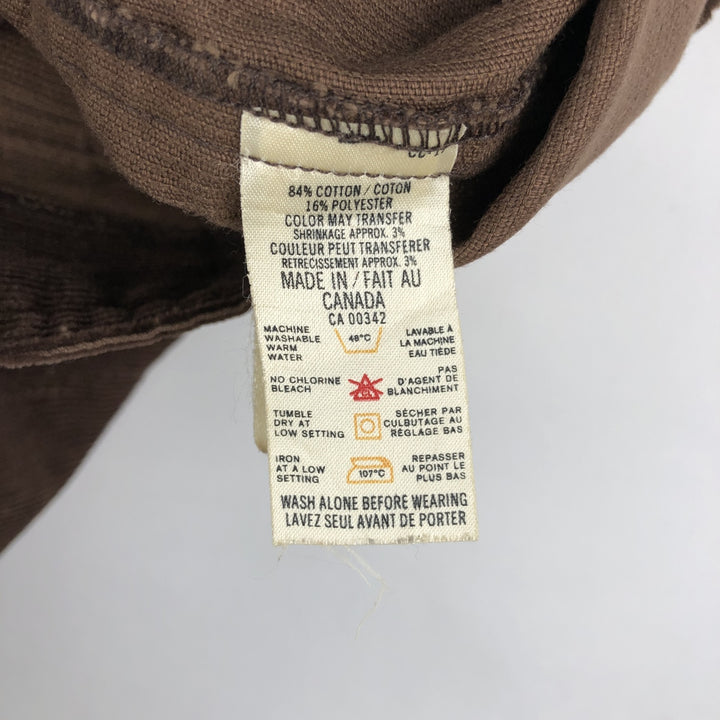 1970'S Levi's Corduroy Vest, Open Front, Made in Canada, Men's Size XS (approx.), Vintage cotton brown type Vintage Second Hand