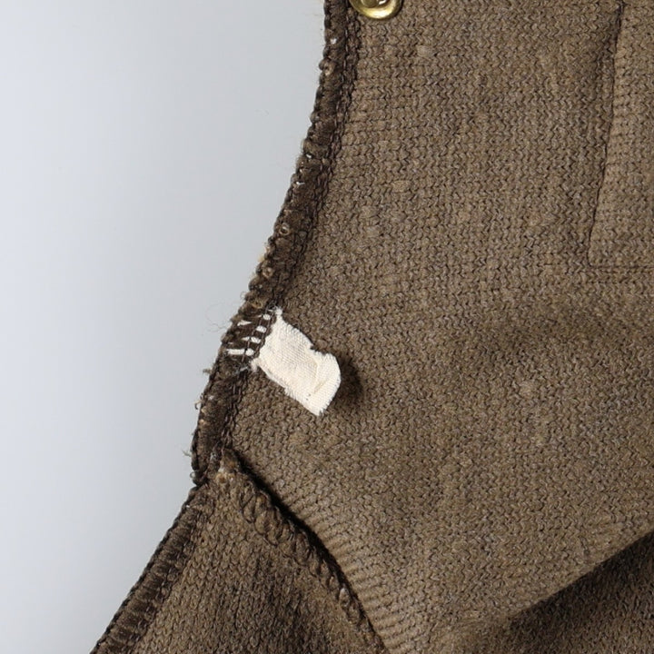 1990'S Barbour A297 Acrylic Lining Fur Vest, Made in England, Size C40 (Men's M equivalent), 3 Warrants, Vintage acrylic brown type Vintage Second Hand