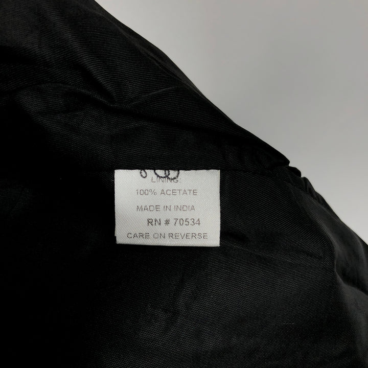 2000'S Orvis Check Pattern Herringbone Open Front Vest, Men's XL (approx.) acrylic Charcoal Vintage Second Hand