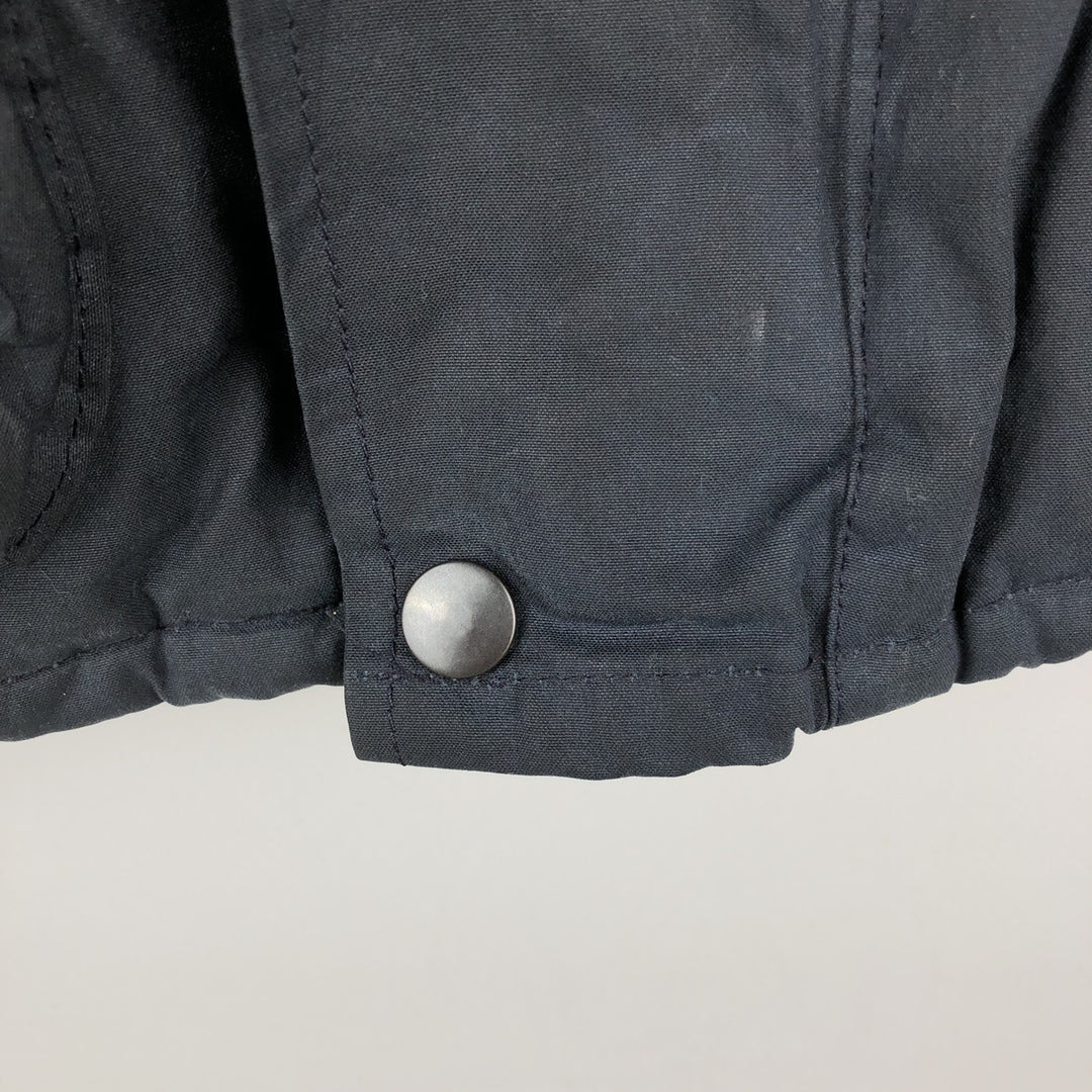 Bearwood Waxed Cotton Oiled Vest, Padded, Front Opening, Men's Size M cotton navy blue type Vintage Second Hand