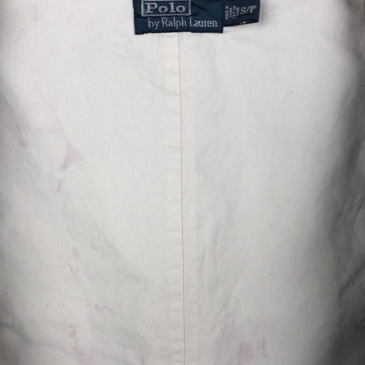 Ralph Lauren POLO by Ralph Lauren Check Pattern Open Front Patchwork Cotton Vest Men's Size S (approx.) cotton navy blue type Vintage Second Hand