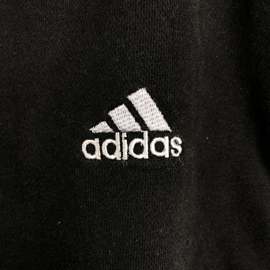 90'S Adidas Reversible Front-Opening Hoodie Vest, Men's XXL (approx.), Vintage cotton gray type Vintage Second Hand