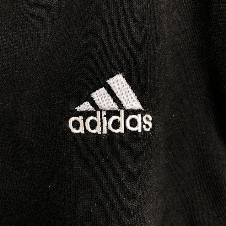 90'S Adidas Reversible Front-Opening Hoodie Vest, Men's XXL (approx.), Vintage cotton gray type Vintage Second Hand