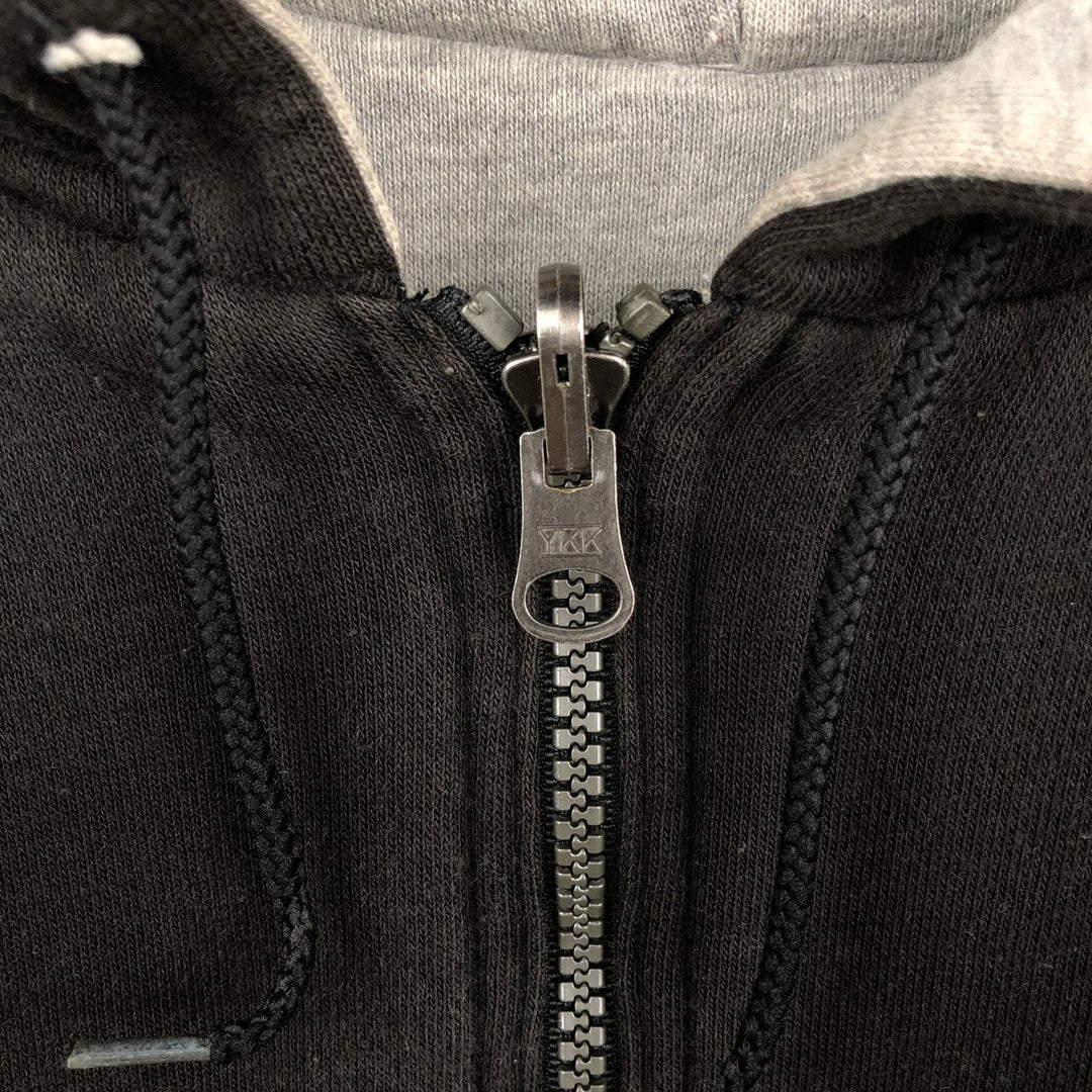 90'S Adidas Reversible Front-Opening Hoodie Vest, Men's XXL (approx.), Vintage cotton gray type Vintage Second Hand