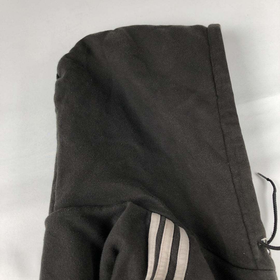 90'S Adidas Reversible Front-Opening Hoodie Vest, Men's XXL (approx.), Vintage cotton gray type Vintage Second Hand