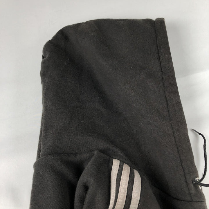 90'S Adidas Reversible Front-Opening Hoodie Vest, Men's XXL (approx.), Vintage cotton gray type Vintage Second Hand