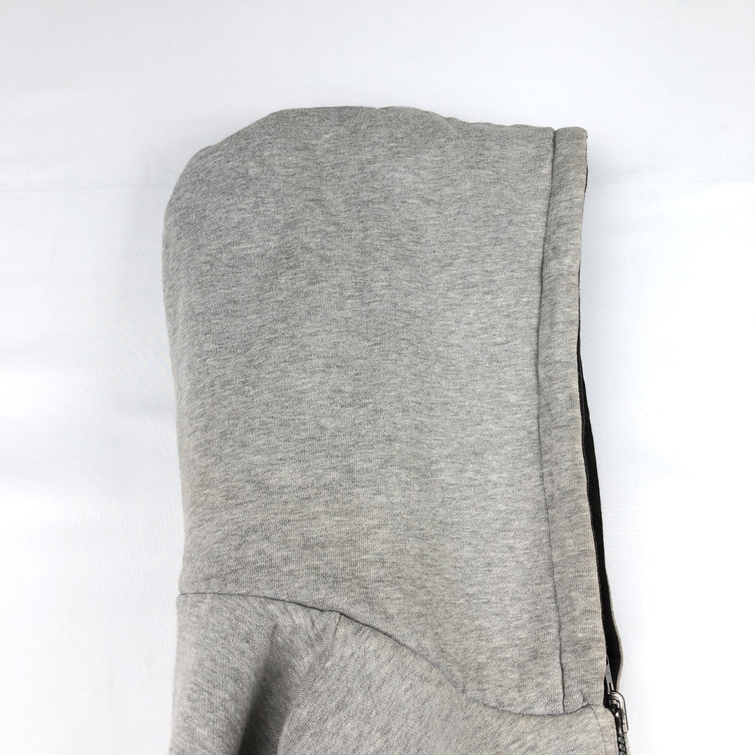 90'S Adidas Reversible Front-Opening Hoodie Vest, Men's XXL (approx.), Vintage cotton gray type Vintage Second Hand
