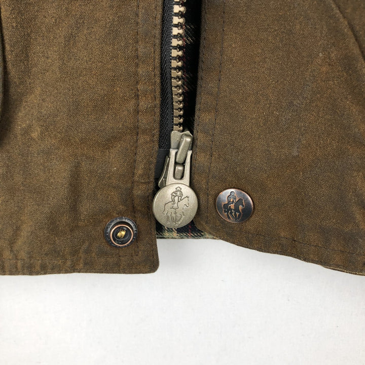 OUTBACK Padded Waxed Cotton Oiled Vest, Men's Size XL (approx.) cotton Khaki type brown Vintage Second Hand