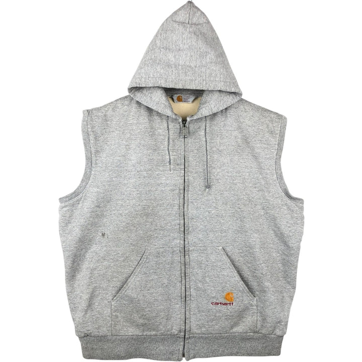 Carhartt Hoodie Vest, Men's Size XL unclear gray type Vintage Second Hand