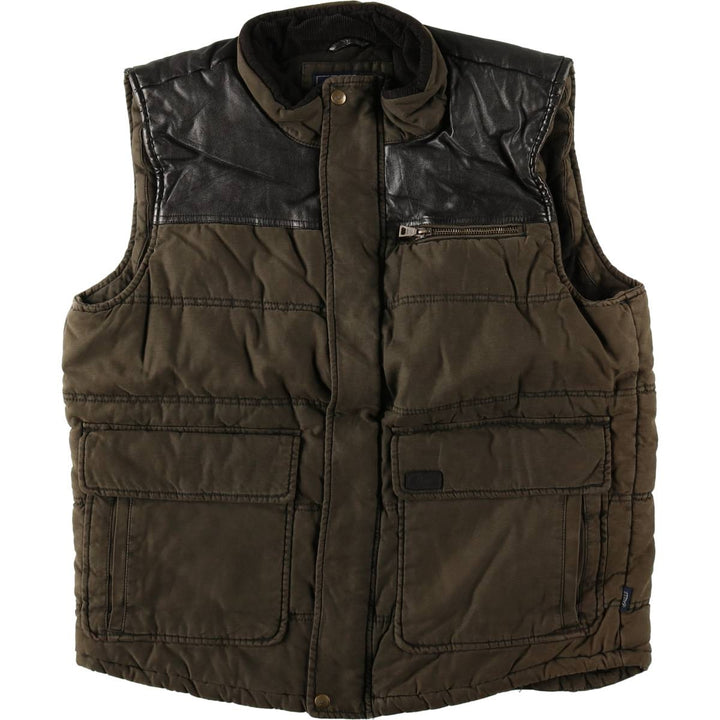 GHBass BASS Padded Vest, Men's Size L (equivalent) cotton Khaki type Vintage Second Hand