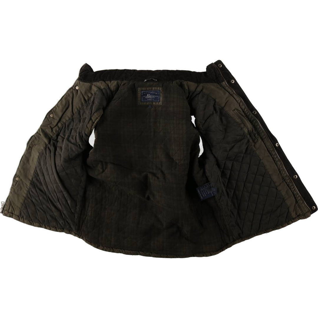 GHBass BASS Padded Vest, Men's Size L (equivalent) cotton Khaki type Vintage Second Hand