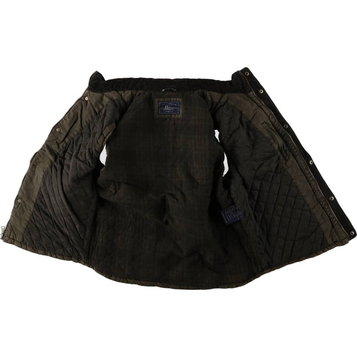 GHBass BASS Padded Vest, Men's Size L (equivalent) cotton Khaki type Vintage Second Hand