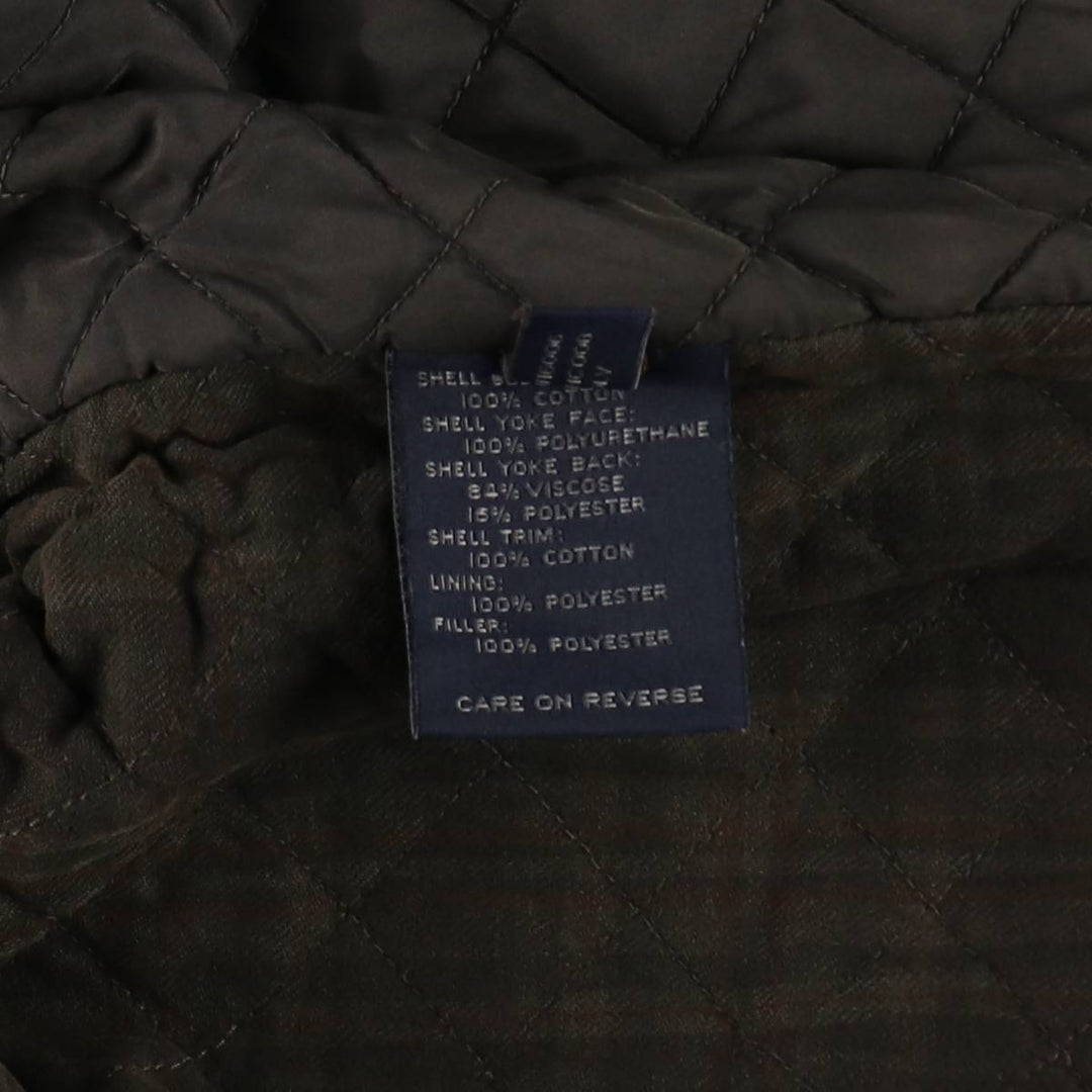 GHBass BASS Padded Vest, Men's Size L (equivalent) cotton Khaki type Vintage Second Hand