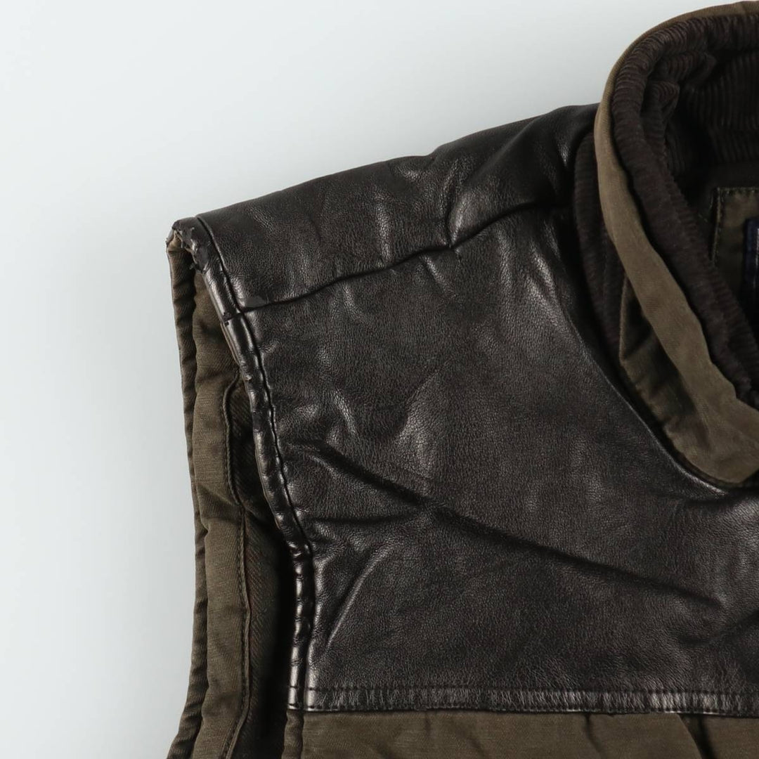 GHBass BASS Padded Vest, Men's Size L (equivalent) cotton Khaki type Vintage Second Hand